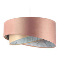 HÄNGELEUCHTE Gold 50/23 cm - Pink/Goldfarben, Kunststoff (50/1.3/23cm) - ONZENO