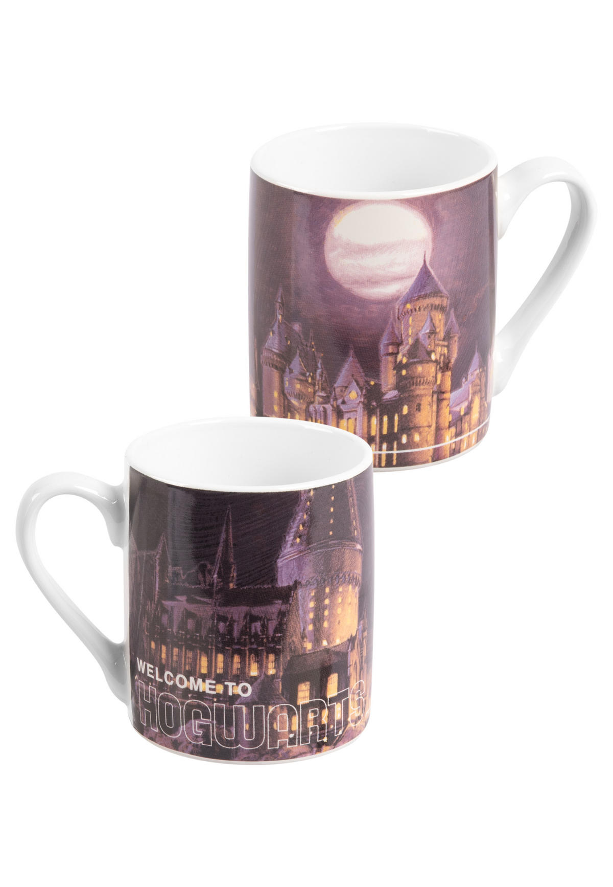 FRÜHSTÜCKSSET Harry Potter Hogwarts Mehrfarbig 3-teilig - Multicolor, Keramik (23.8/11.2/23.3cm) - United Labels
