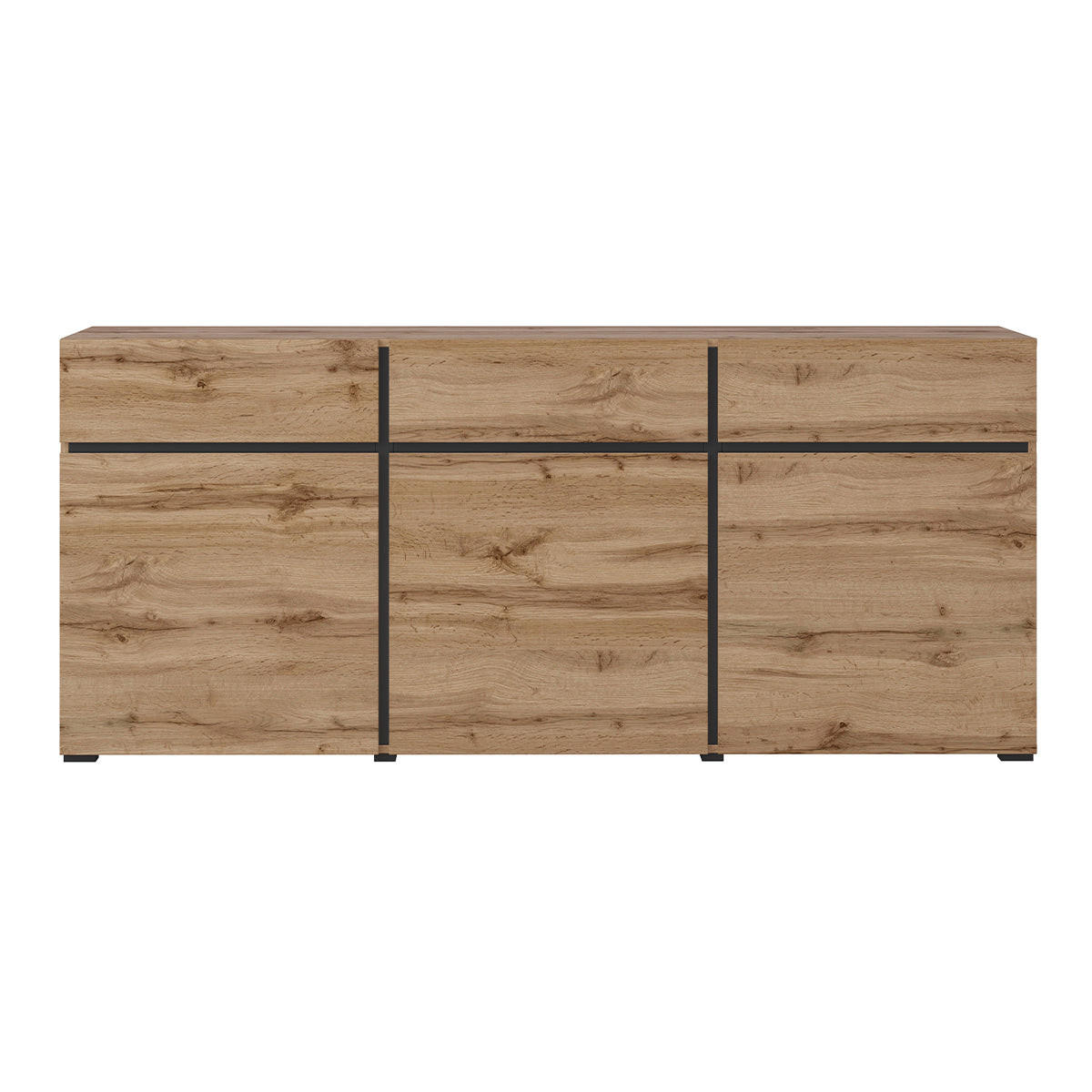 ŠIROKÁ KOMODA Lilia Drevo - hnedá, kompozitné drevo (180/78/40cm) - Petits-meubles