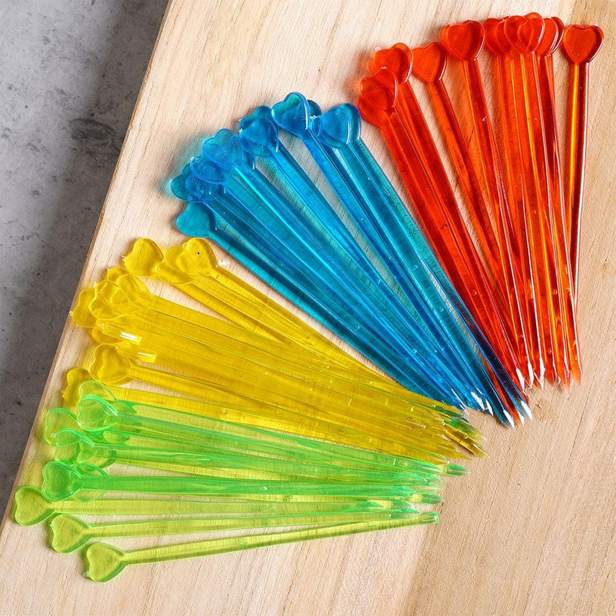 SNACK-ZAHNSTOCHER 8 cm 50 Stück. - Multicolor, Kunststoff (8cm) - Orion 