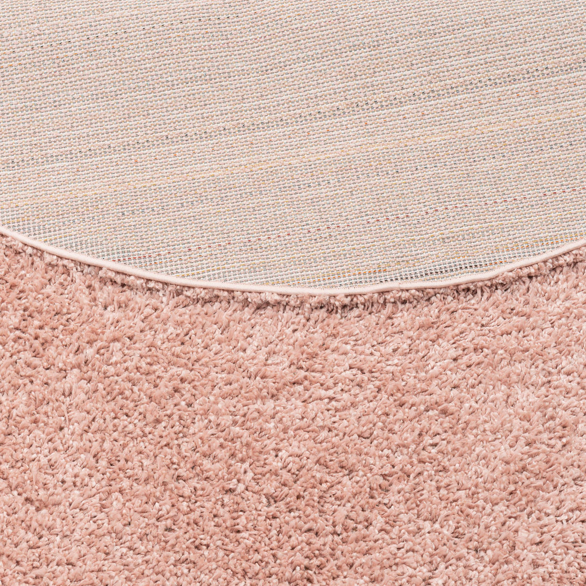 HOCHFLOR LANGFLOR SHAGGY TEPPICH COMFY MIX RUND - Flieder, Textil (200/200cm) - Pergamon