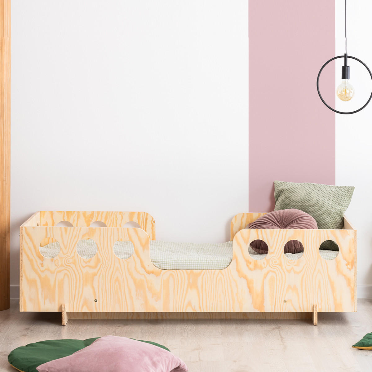 POSTEL 90/190 Anaïs Přírodní dřevo - hnědá, dřevo (90/190cm) - Petits-meubles