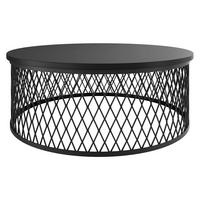 COUCHTISCH Meolte - Schwarz, Holzwerkstoff/Metall (75/75/30cm) - MIRJAN24