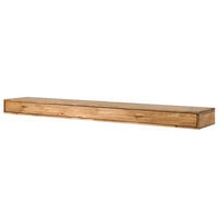 LOWBOARD Wildeiche 180x43x17 natur geölt WIEN #215 - Naturfarben, Holz (180/17/43cm) - Massivmoebel24