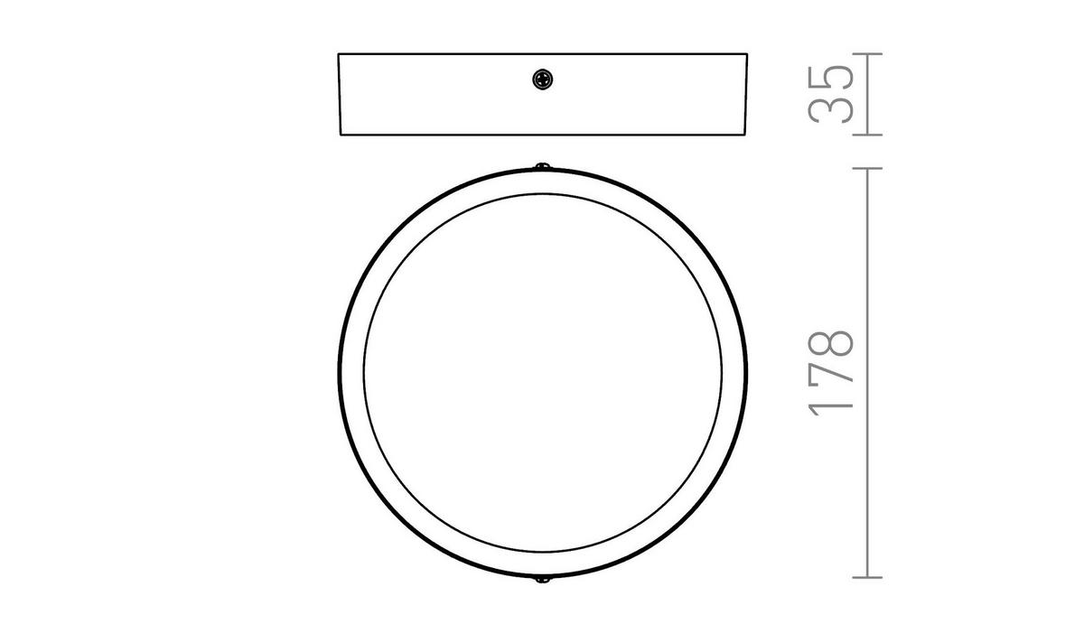 DECKENLEUCHTE HUE R 17 Weiß 18 W - Weiß, Metall (175/175/35cm) - Rendl