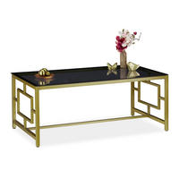 COUCHTISCH - Multicolor, Glas/Metall (60/110/45cm) - Relaxdays