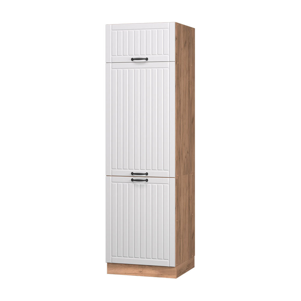 KYLSKÅP Fame-Line Vitt hus på landet 60 cm Vit, Honungsek 206.8/60/58.1 cm