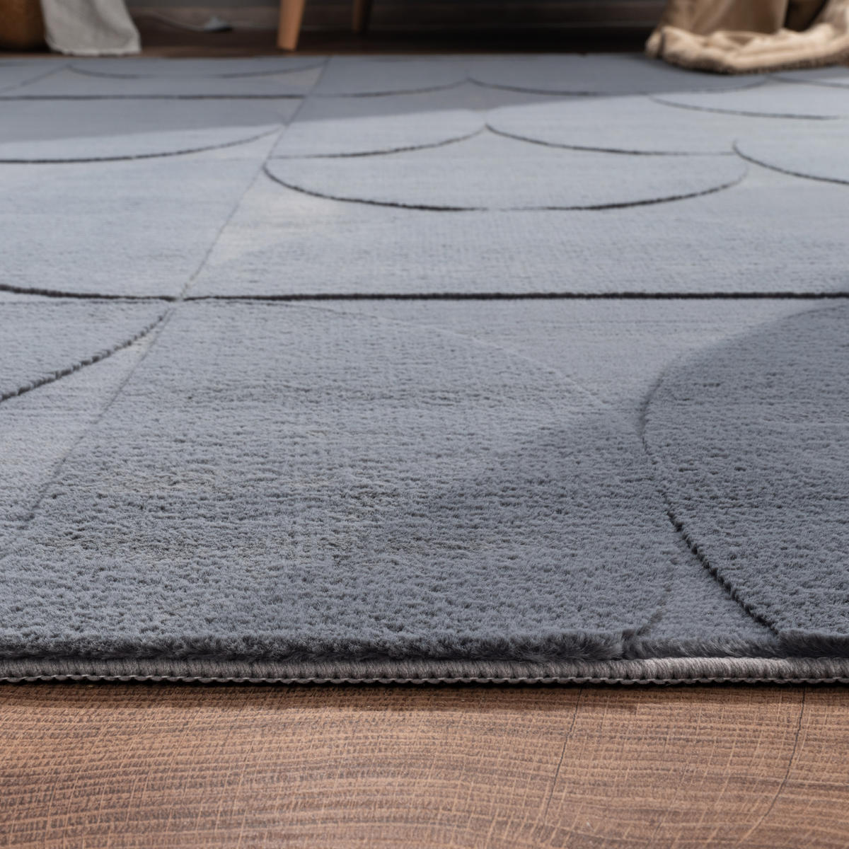 KURZFLORTEPPICH 240/340 cm Lelystad 526 - Anthrazit, Textil (240/340cm) - Paco Home