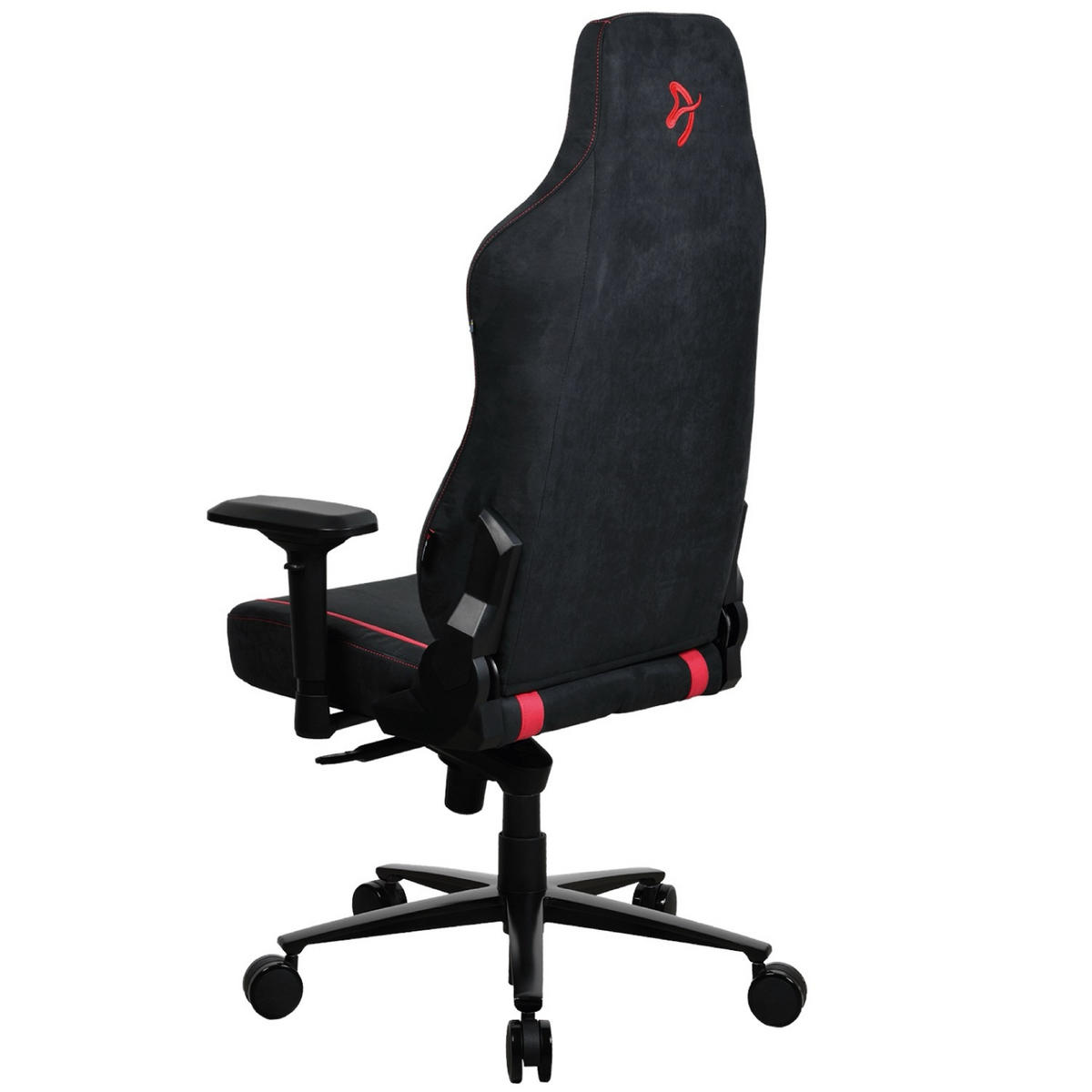 GAMINGSTUHL Vernazza Supersoft™ Stoff Schwarz/Rot - Rot/Schwarz, Textil/Metall (68/135/50cm) - Arozzi