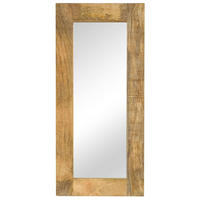 SPIEGEL Mangoholz Massiv 50 x 110 cm - Braun, Holz (50/110/1cm) - furnicato