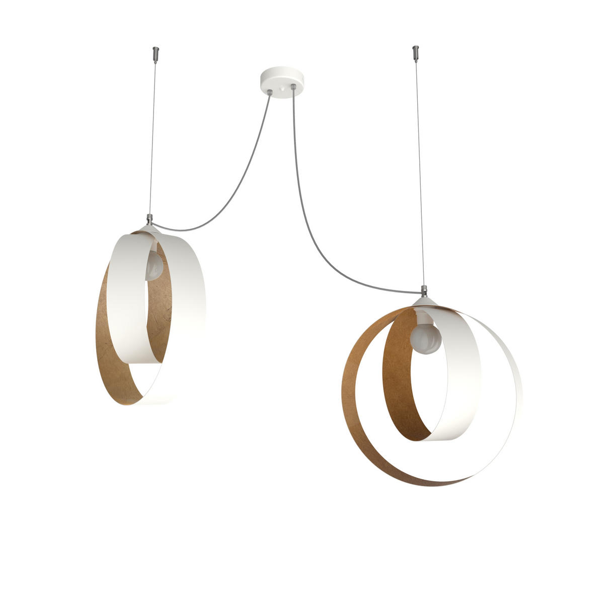 HÄNGELEUCHTE - Goldfarben, Metall (40/40/120cm) - Lumicom