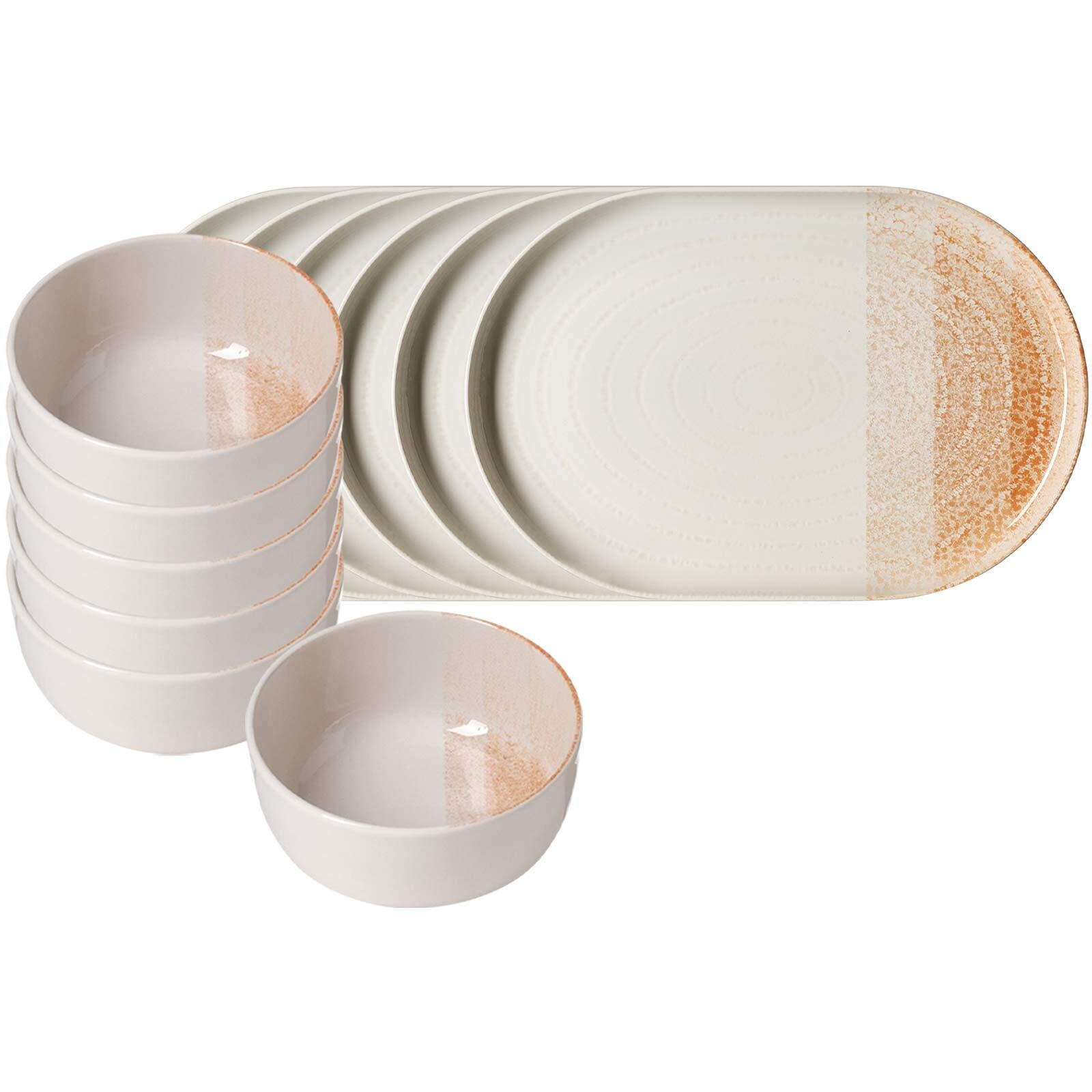BRUNCH-SET Trio Braun 12er Set - Braun, Keramik (2/2/2cm) - Ritzenhoff Breker