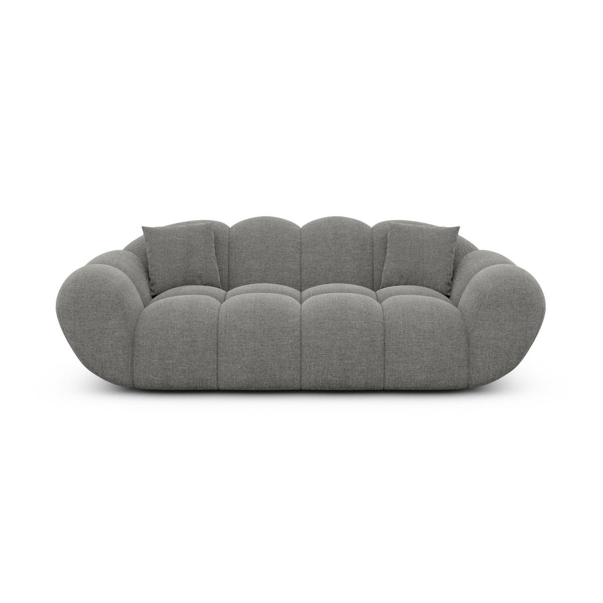 2-SITZER-SOFA Liva Grau Strukturstoff - Grau, Textil (200/70/93cm) - VAROYAL