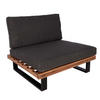 LOUNGE-SESSEL Schwarz, Dunkelbraun, Grau - Dunkelbraun/Schwarz, Holz (82/75/82cm) - MCW