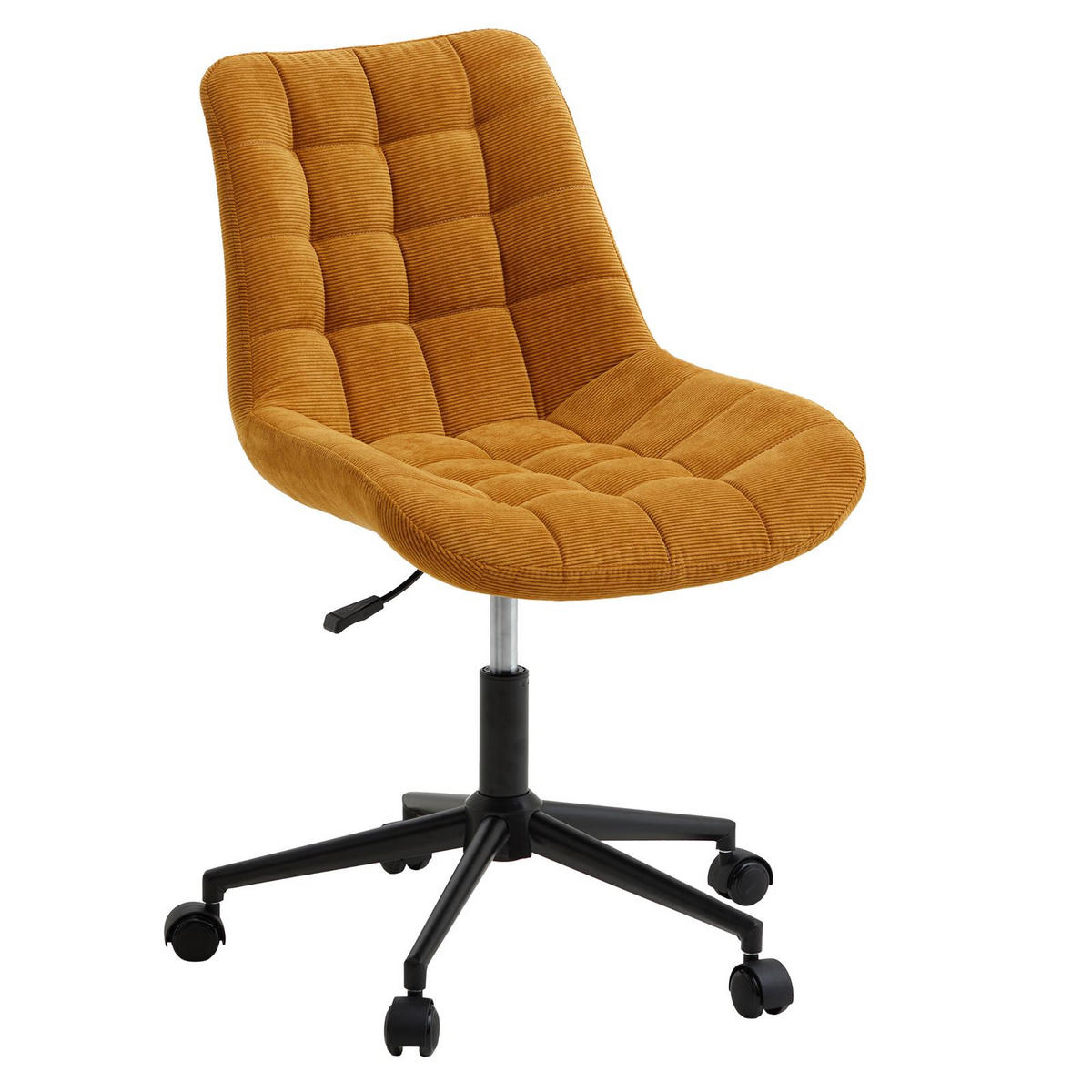 DREHSTUHL VASILO - Gelb, Textil (54/80/61cm) - IDIMEX