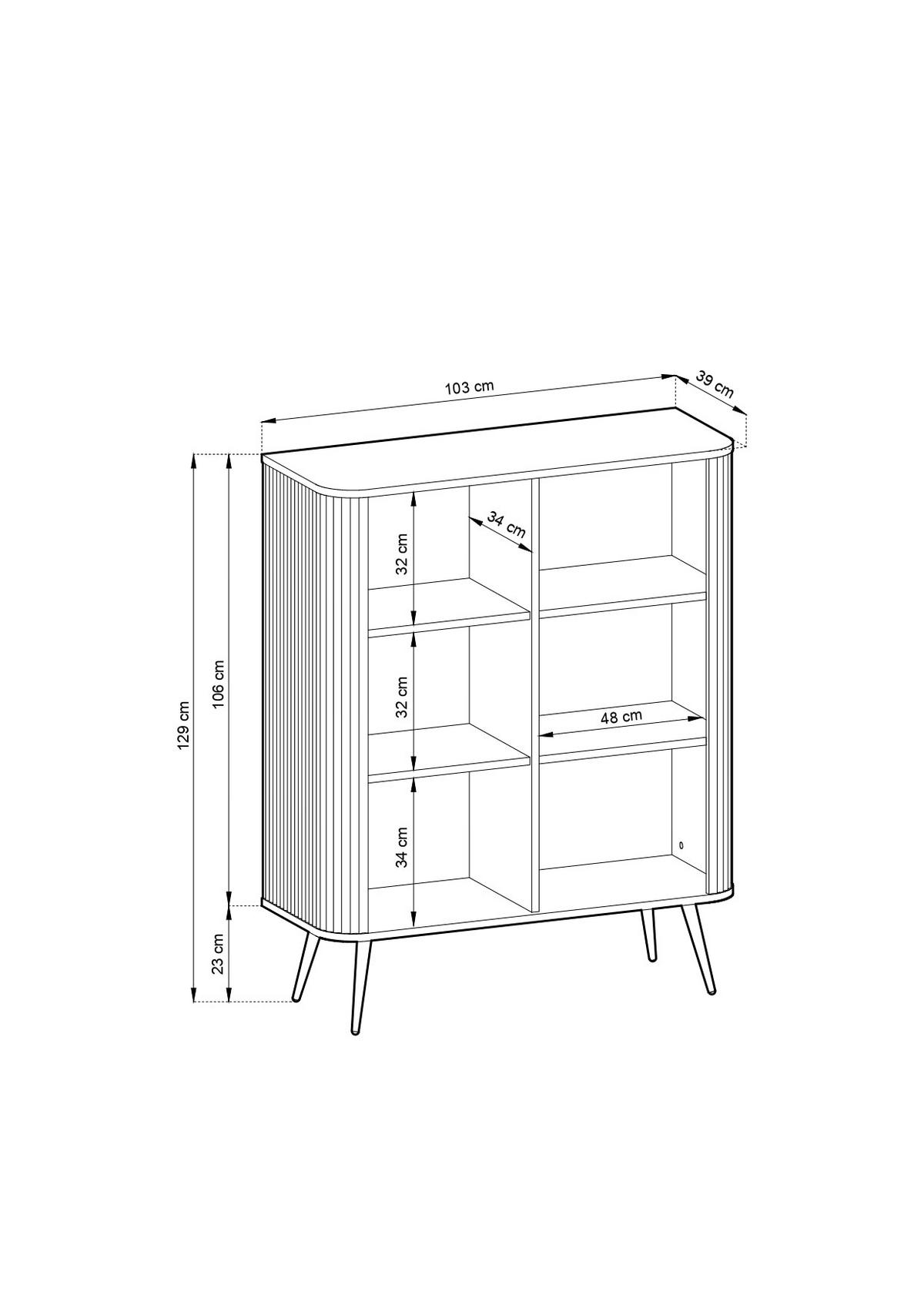 KOMMODE – 103 cm – Zova – Kaschmir - Kaschmir, Holzwerkstoff (103/129/39cm) - hi-markt