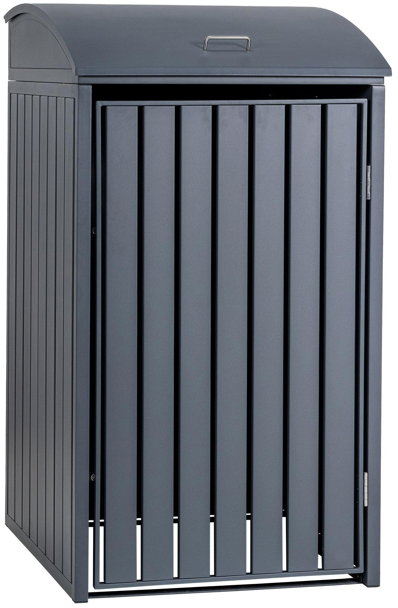 MÜLLTONNENVERKLEIDUNG 72/80/133 cm Metall Anthrazit - Anthrazit, Metall (72/133/80cm) - CLP