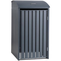 MÜLLTONNENVERKLEIDUNG 72/80/133 cm Metall Anthrazit - Anthrazit, Metall (72/133/80cm) - CLP