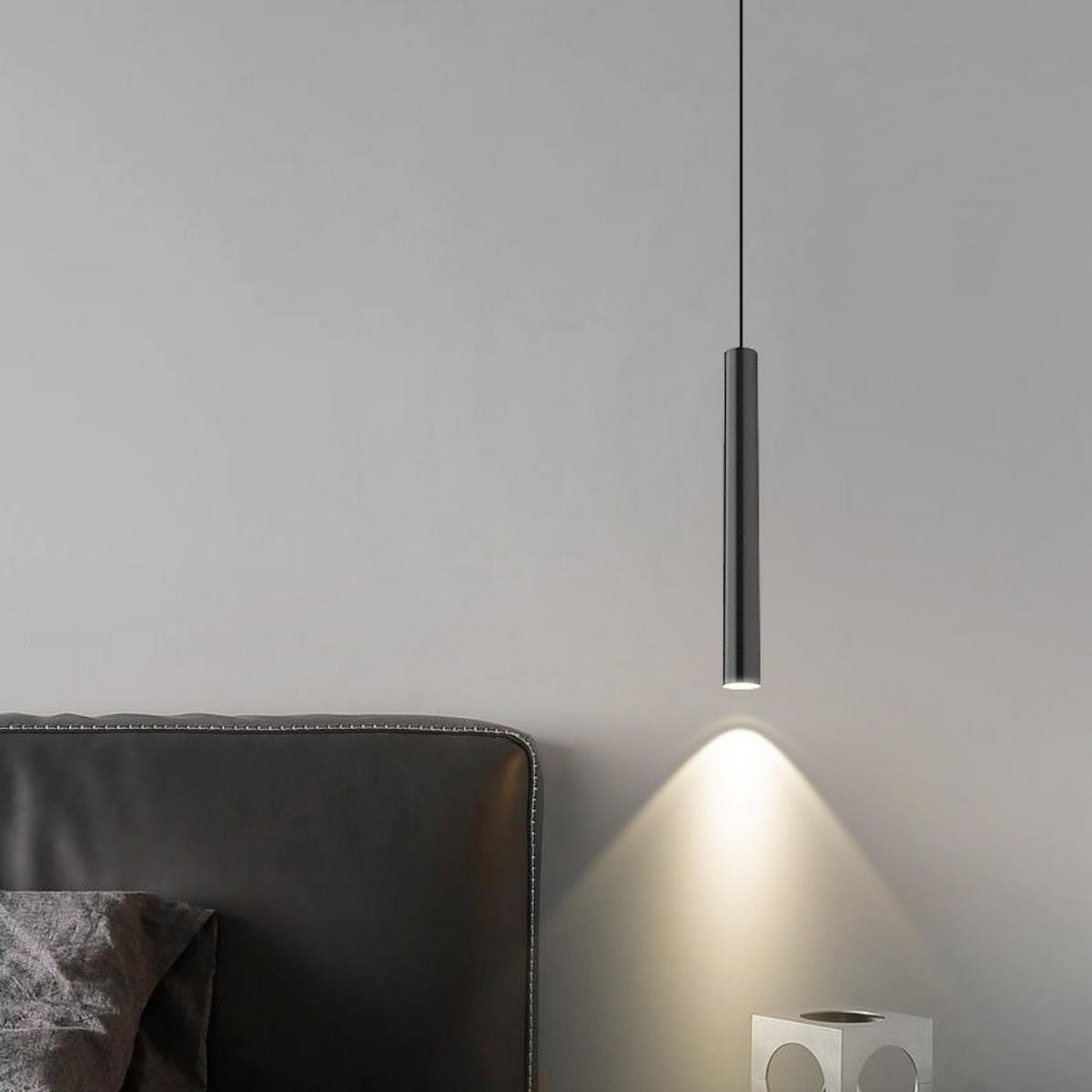 PENDELLEUCHTE LED Metall Schwarz 2er-Set, Deckenlampe 30cm - Schwarz, Metall (6/30/6cm) - Authentics