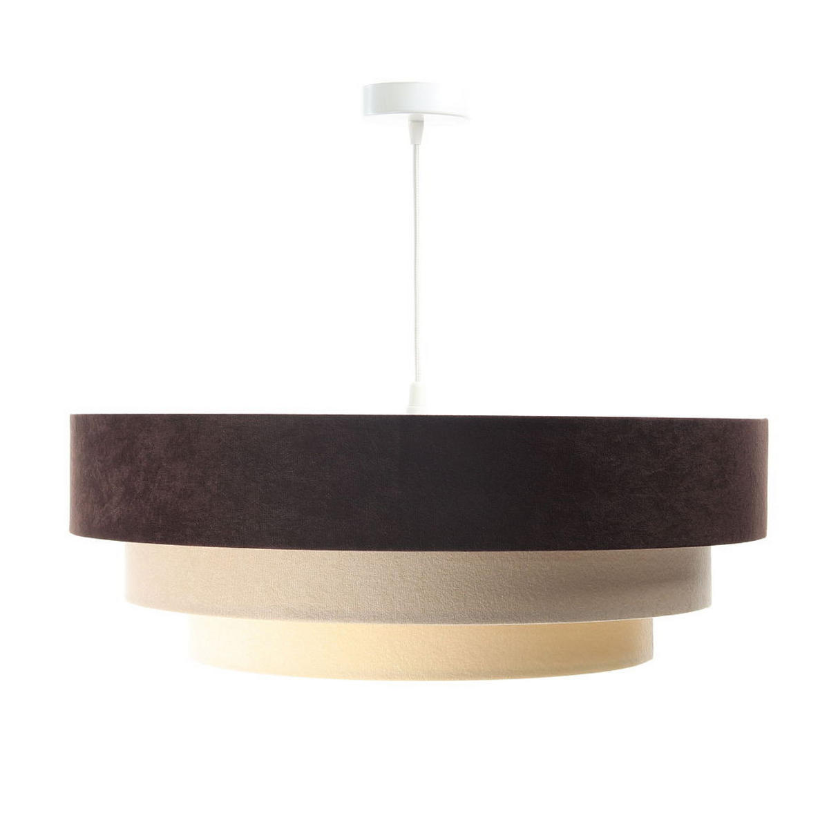 HÄNGELEUCHTE Beige 60/20 cm - Braun, Kunststoff (60/1.5/20cm) - ONZENO