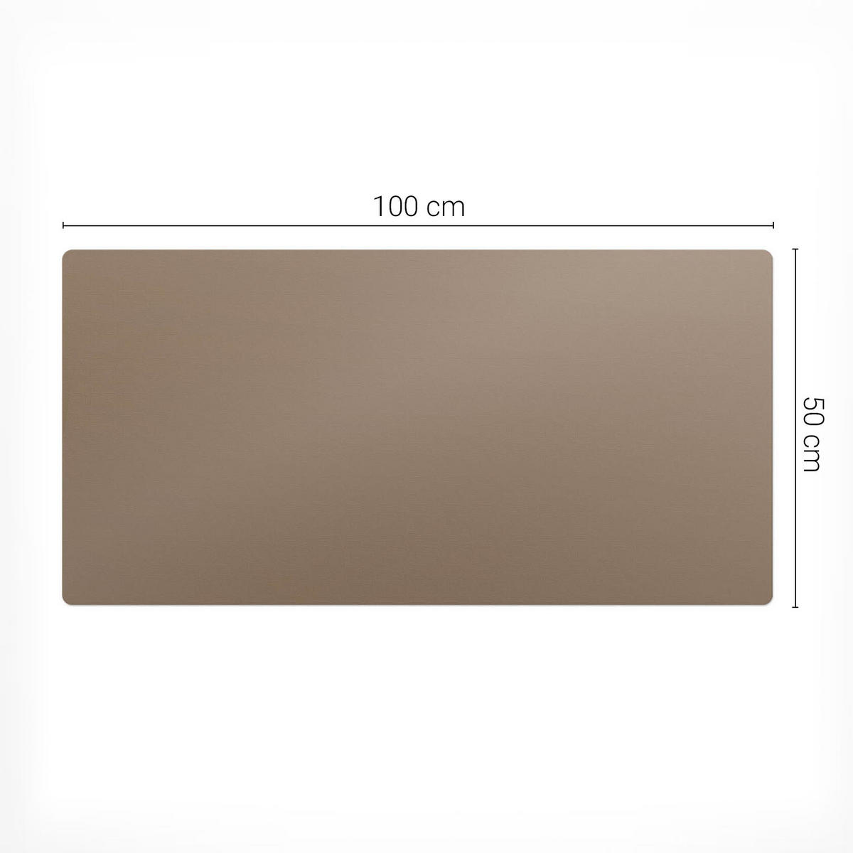 SCHREIBTISCHUNTERLAGE 100x50 cm Braun - Walnussfarben, Kunststoff (100/50/1.6cm) - Wallfluent