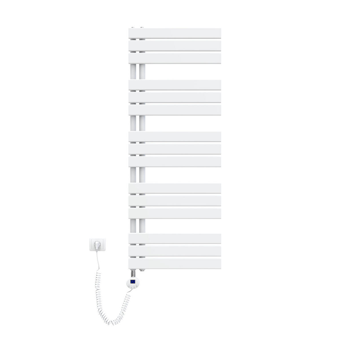 HEIZKÖRPER Elektrisch WLAN Thermostat Weiß 132/60 cm - Weiß, Metall (50/132/5.9cm) - EMKE