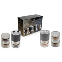 GESCHENKSET Maestro Duo Pfeffer- & Salzmühle Buchenholz Wechselsystem - Grau, Holz (12/11/6cm) - PEUGEOT