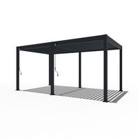 PERGOLA Terrassenüberdachung Trumpf | Alu-Stahl Pavillon | 3 x 5,3 M | anthrazit | Pergola - Anthrazit, Metall (530/255/300cm) - PergoLine