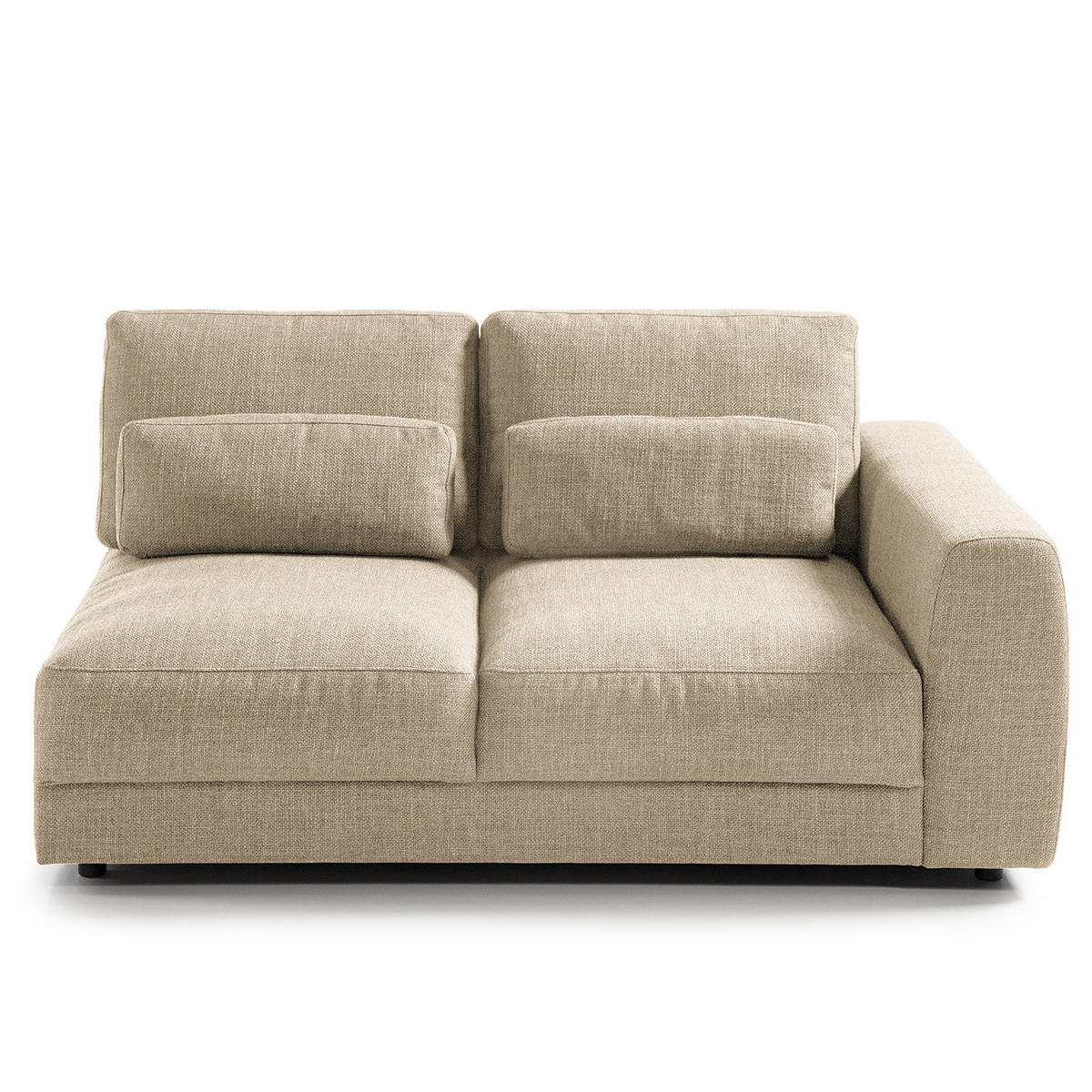 2-SITZER MODULSOFA - Beige, Textil (158/80/117cm) - home24