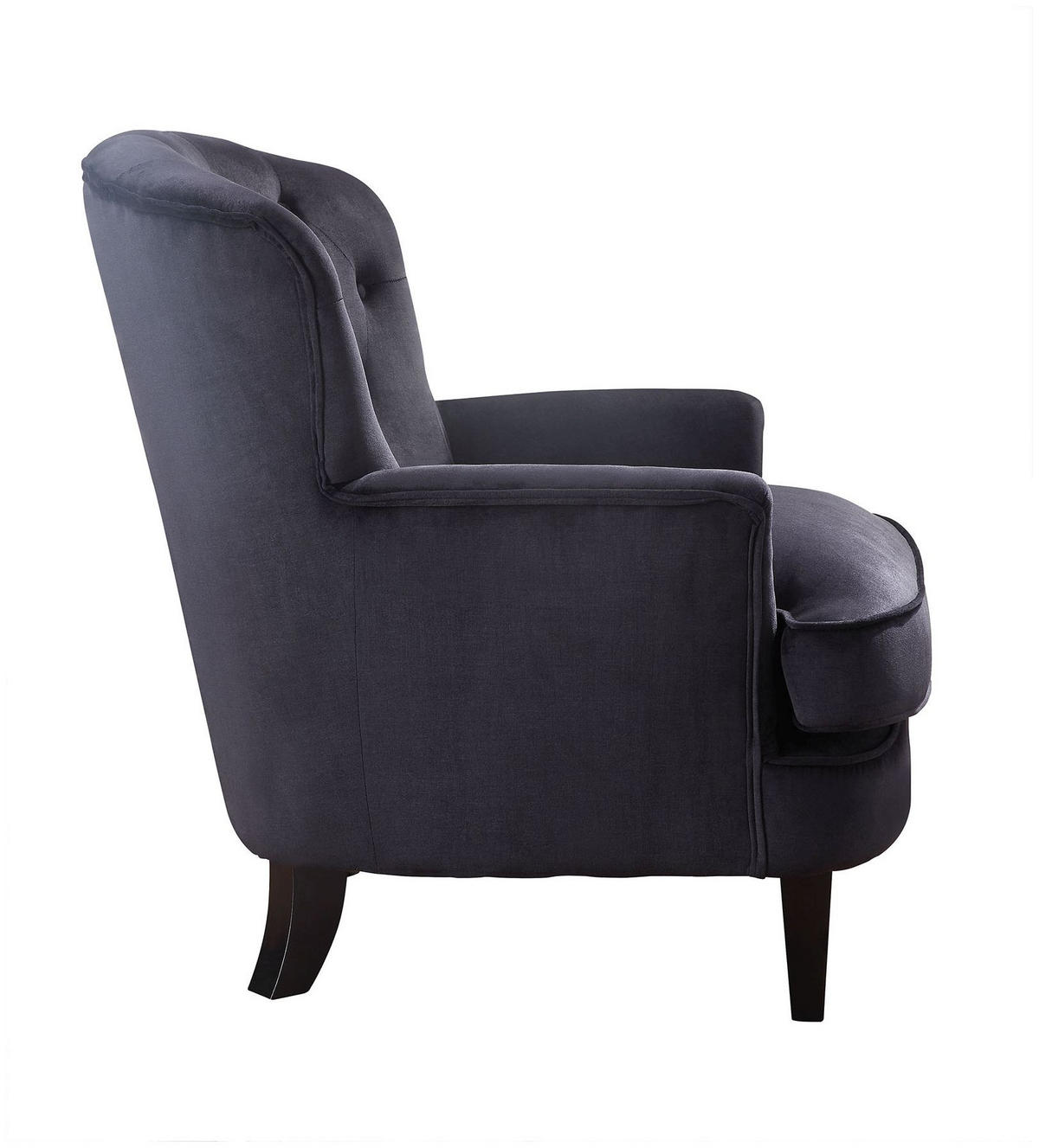 SESSEL Leo Samt Schwarz - Schwarz, Textil (82/88/83cm) - ATLANTIC home collection