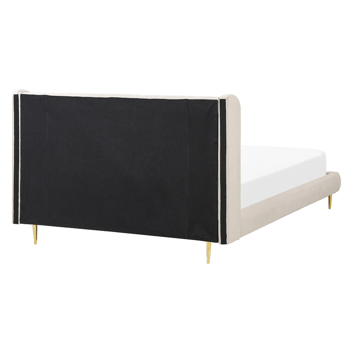 POLSTERBETT 160/200cm Beige Forbach - Beige, Textil (160/200cm) - Beliani