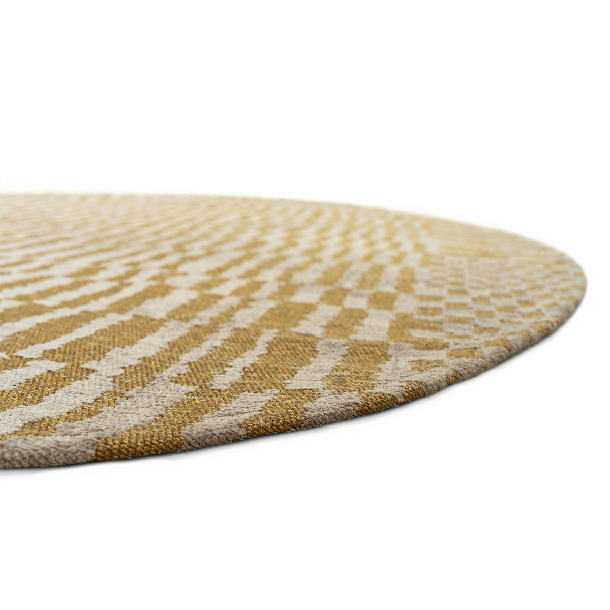 TEPPICH Erg Berber 140/140 cm - Gelb, Textil (140/140cm) - Louis De Poortere