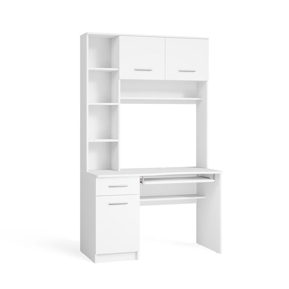 PÍSACÍ STÔL Crossline biely 120.1 x 59.5 cm - biela, kompozitné drevo (59.5/120.1/201.6cm) - Vicco