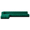 ECKSOFA modulares Sofa Darnel-L3 - 387x177x70 cm Grün - Dunkelgrün, Holzwerkstoff/Textil (387/177cm) - ALTDECOR
