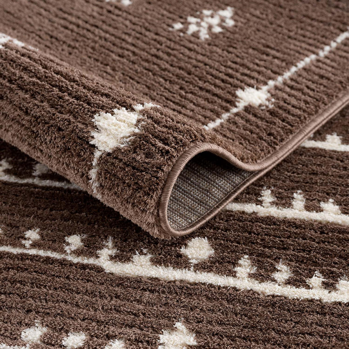 KURZFLOR-TEPPICH April 2308 Braun 80x300 cm - Braun, Textil (80/300cm) - carpet city