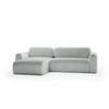 ECKSOFA mit Schlaffunktion Pablitto, Hellgrün - Hellgrün, Textil (286/100cm) - Meblito