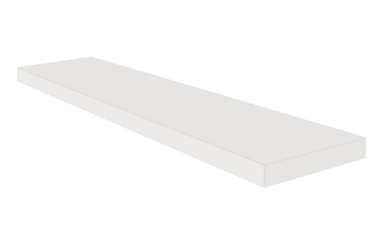 WANDBOARD Elif 90x24x4 aus Holzwerkstoff in der Farbe weiß matt lack - Weiß, Kunststoff (90/4/24cm) - 58aufmkessel