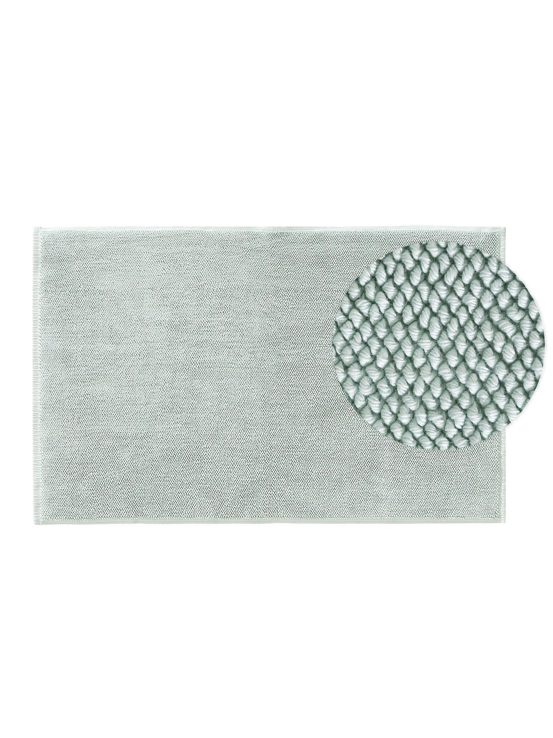 BADEMATTE Ole Mint 50x80 cm - Mintgrün, Textil (50/80cm) - benuta Nest
