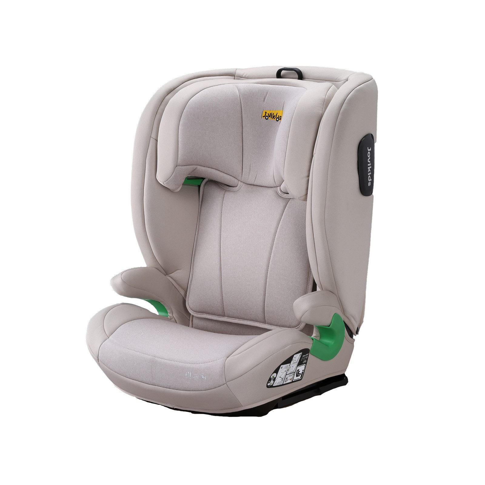AUTOKINDERSITZ Kindersitzerhöhung i-Size R129& Verstellbare Kopfstütze - Weiß, Textil (44/80/46cm) - BEXEVUE