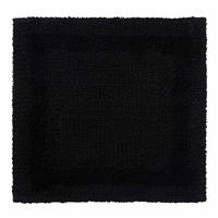 DUSCHVORLEGER 50/50 cm, 100% Baumwolle, wendbar - Schwarz, Textil (50/50cm) - Homescapes