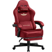 GAMINGSTUHL Stoff Atmungsaktiv Ergonomisch Rot - Rot, Metall (67/131/49cm) - Kaket