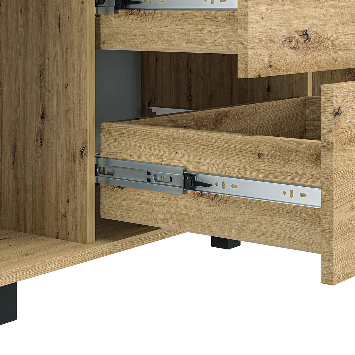 SIDEBOARD Liora Dřevo - hnědá, kompozitní dřevo (138/83/40cm) - Petits-meubles