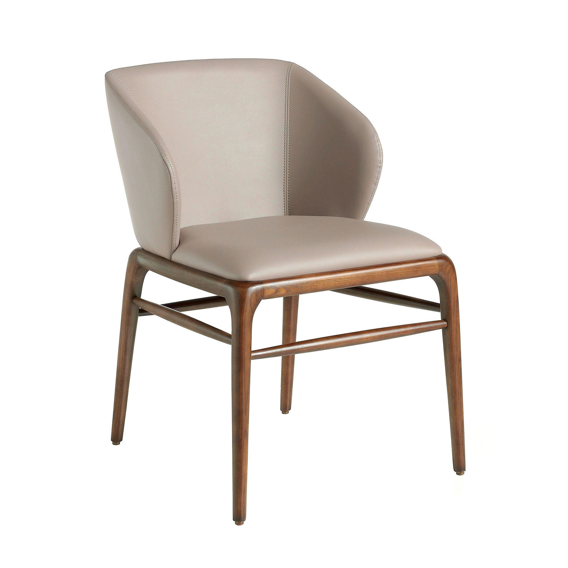 Angel Cerda Stuhl Taupe 55x76x60 cm