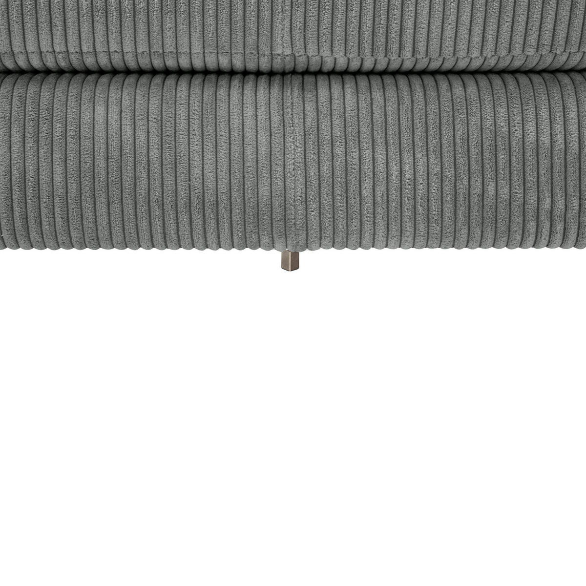 SOFA mit Longchair links Kaylynn Cordstoff anthrazit - Anthrazit, Kunststoff (175/294cm) - 58aufmkessel