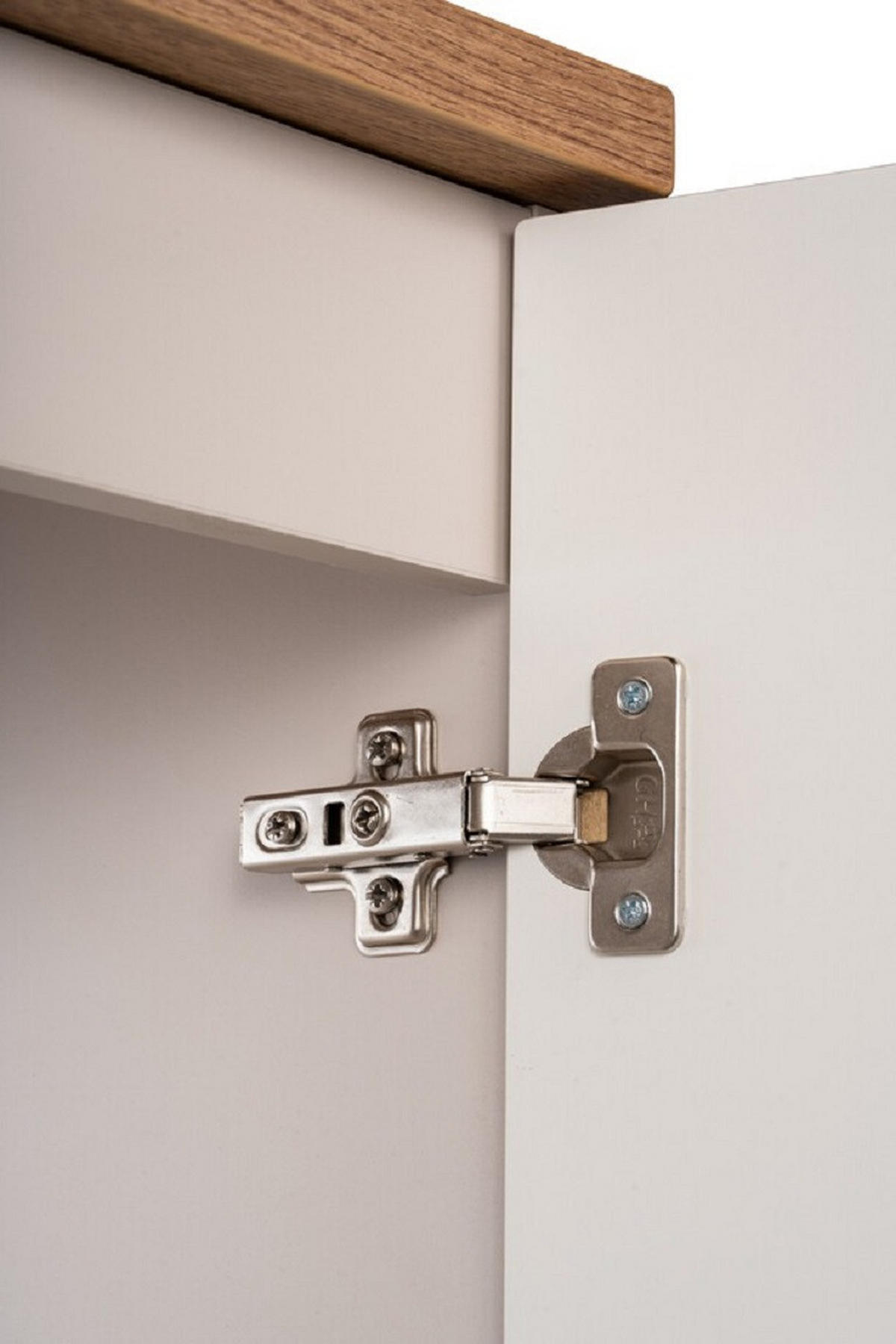 BADMÖBEL-SET 5 Teile Nova Cashmere N BM144 in Kaschmir Matt/ Evoke Eiche - Kaschmir/Eiche Artisan, Holz (80/140/40cm)