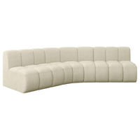 ECKSOFA modulares Sofa Montra-L1 - 290x174x70 cm Beige - Beige, Holzwerkstoff/Textil (290/174cm) - ALTDECOR