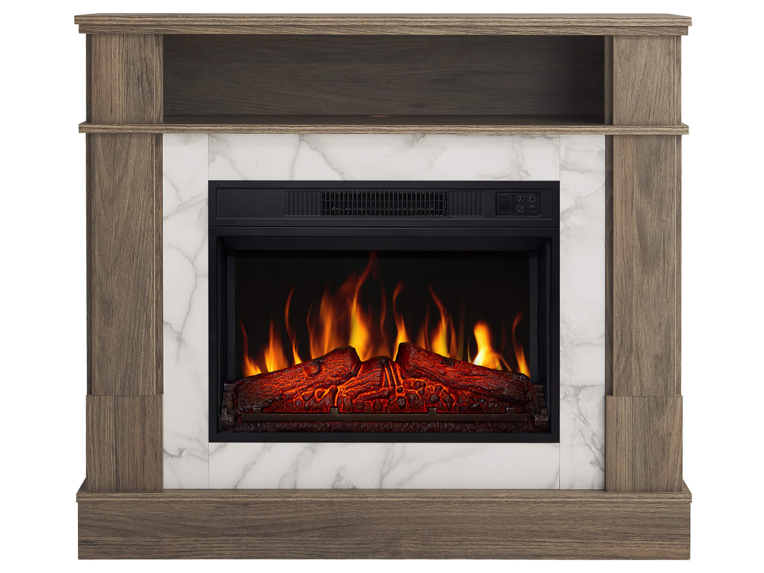 ArtiFlame Elektrokamin Braun 102.2x90.6x20.6 cm