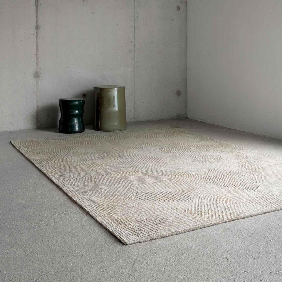 TEPPICH Shell Beige Meditation Coral 80/150 cm - Beige, Textil (80/150cm) - Louis De Poortere