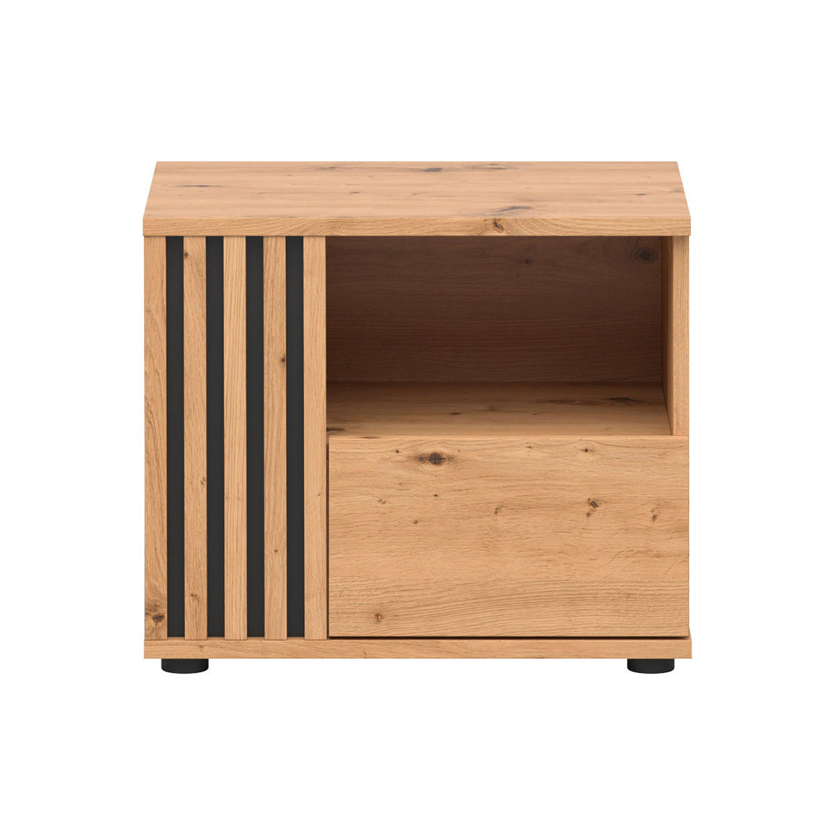 NACHTTISCH Ezra Holz - Braun, Holzwerkstoff (55/46/40cm) - Petits-meubles