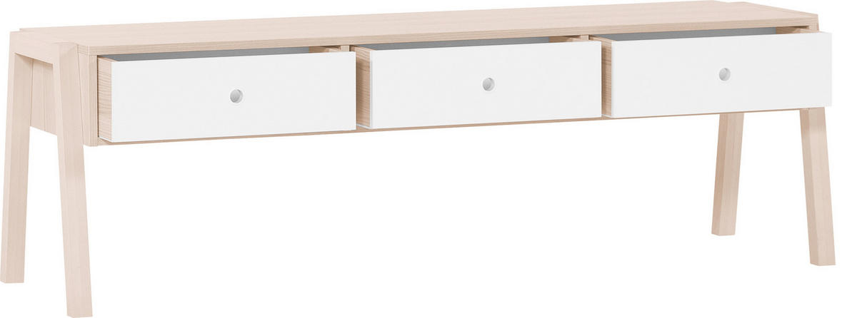 SCHUBLADEN 3ER-SET SPOT - Weiß, Holzwerkstoff (46/16/21cm)